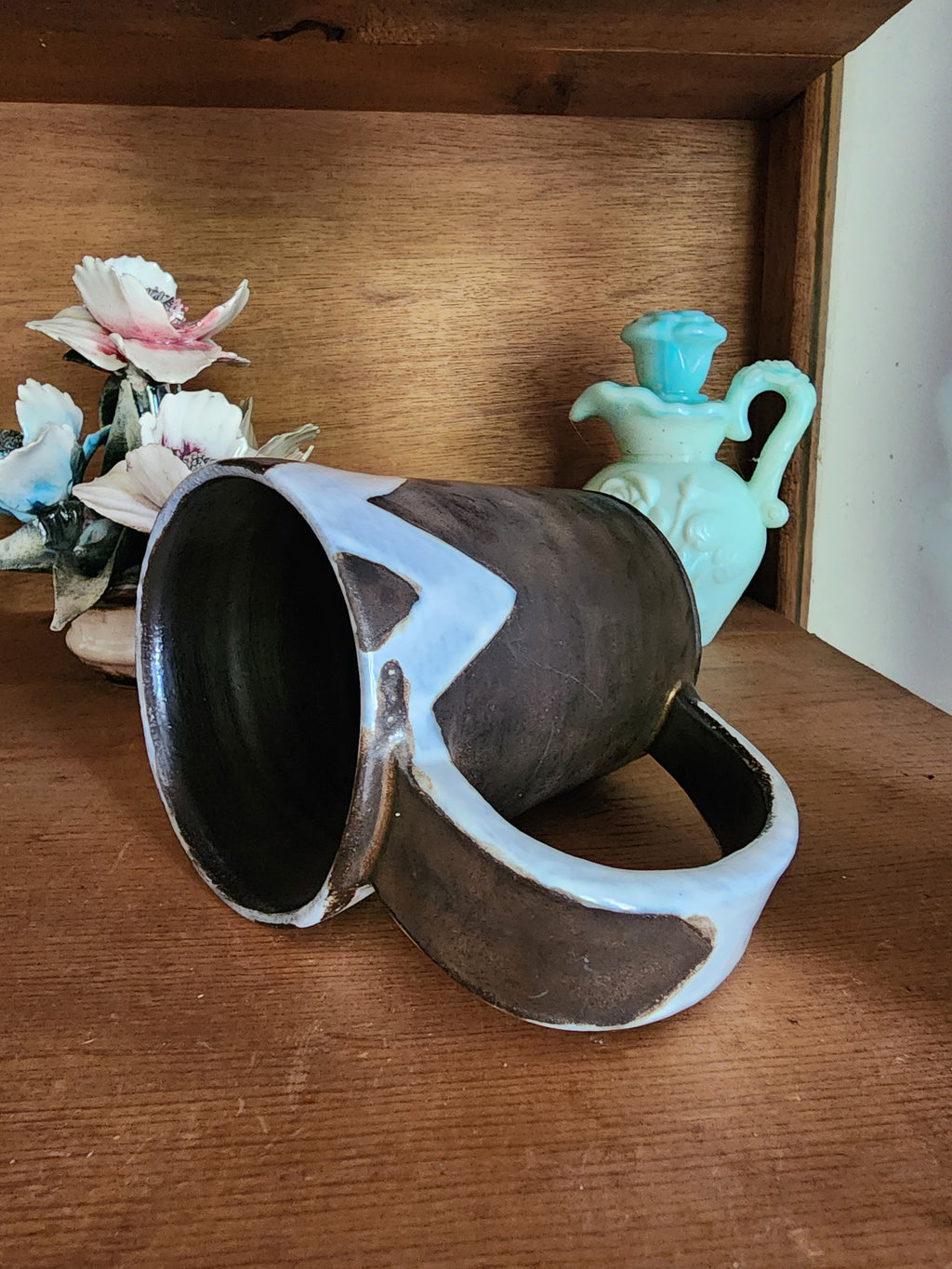 "Frosted Peeks" Ceramic Handmade Mug