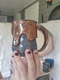 Metallic drip mug