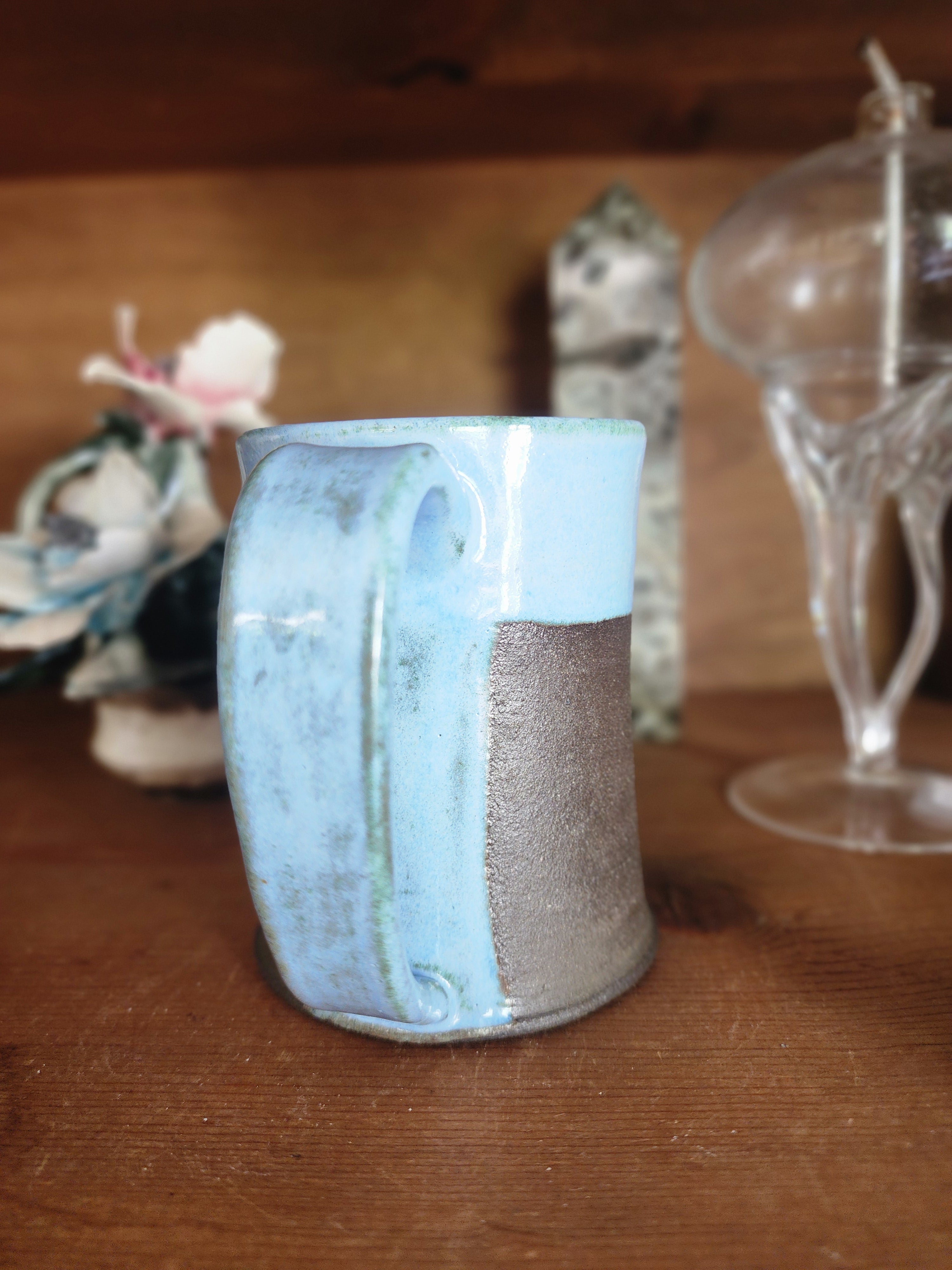 "Whispering Waterfall" 10 oz Handmade Ceramic Mug