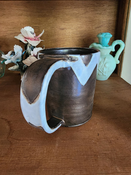 "Frosted Peeks" Ceramic Handmade Mug