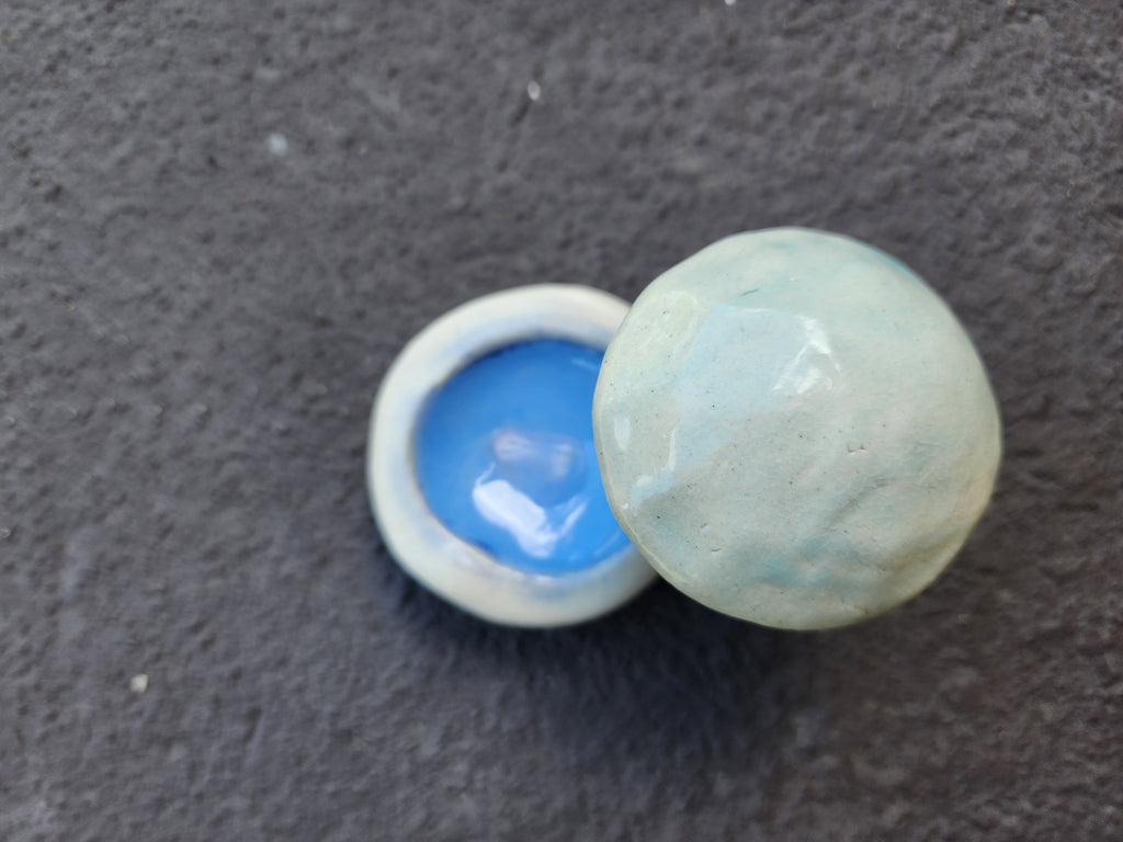 Ceramic mushroom ring dish