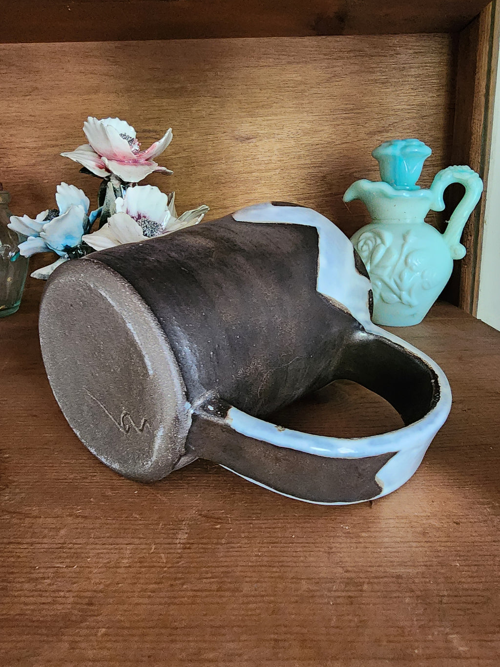 "Frosted Peeks" Ceramic Handmade Mug
